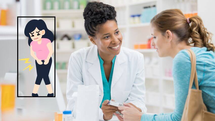 คนไข้ปรึกษาเภสัชกรเรื่องอาการ ตกขาวติดเชื้อ